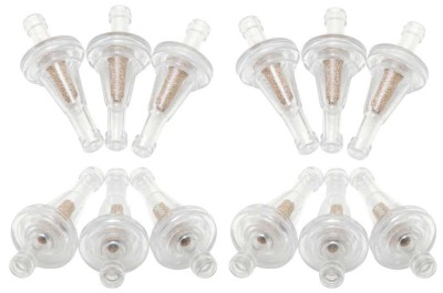 K&N 1/4" FLANGE FUEL FILTER SINTERED POROUS BRONZE *CARD OF 12 FILTERS* image