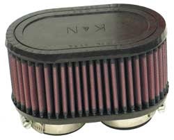 K&N UNIVERSAL CLAMP-ON FILTER NORTON COMMANDO 750 1968-1974 / 850 1974 - DUAL FLANGE 48MM image