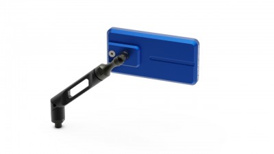 VALTER MOTO FLAT HANDLEBAR MIRROR IN BLUE image