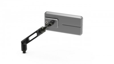 VALTER MOTO FLAT HANDLEBAR MIRROR IN TITANIUM image