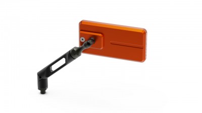 VALTER MOTO FLAT HANDLEBAR MIRROR IN ORANGE image