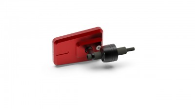 VALTER MOTO MINI GRIP MIRROR IN RED image