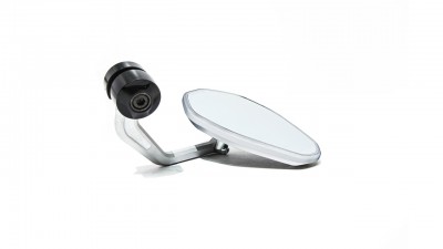 VALTER MOTO STREET HANDLEBAR END MIRROR IN SILVER image