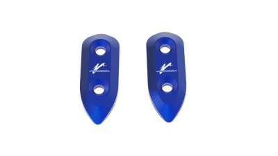 VALTER MOTO MIRROR HOLES COVERS IN BLUE BMW S1000RR 2009-2018 image