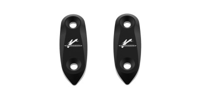 VALTER MOTO MIRROR HOLES COVERS IN BLACK SUZUKI GSXR1000 2017-2022 image
