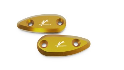 VALTER MOTO MIRROR HOLES COVERS IN GOLD HONDA CBR1000R/RR 2008-2017 image