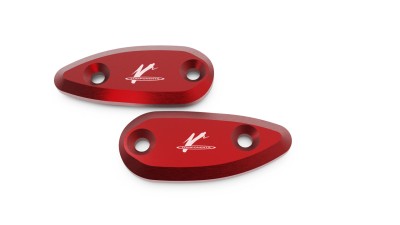 VALTER MOTO MIRROR HOLES COVERS IN RED HONDA CBR1000R/RR 2008-2017 image