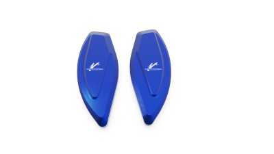 VALTER MOTO MIRROR HOLES COVERS IN BLUE MV AGUSTA F4 2010-2018 image