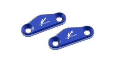 VALTER MOTO MIRROR HOLES COVERS IN BLUE APRILIA RSV4 17-24 / RS660/TUONO 660 20-24 image