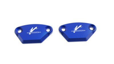 VALTER MOTO MIRROR HOLES COVERS IN BLUE KAWASAKI ZX10R/ABS 2011-2015 image