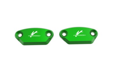VALTER MOTO MIRROR HOLES COVERS IN GREEN KAWASAKI ZX10R/ABS 2016-2021 image