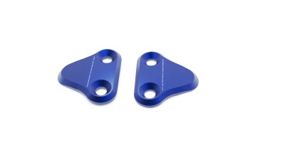 VALTER MOTO MIRROR HOLES COVERS IN BLUE YAMAHA R6 2017-2024 / R7 2021-2024 image