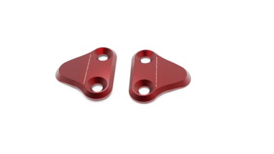 VALTER MOTO MIRROR HOLES COVERS IN RED YAMAHA R6 2017-2024 / R7 2021-2024 image