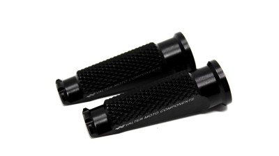 VALTER MOTO STREET FOOTPEGS IN BLACK *MOUNTING KIT PGA## SOLD SEPERATELY* image