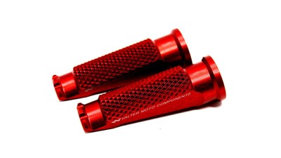 VALTER MOTO STREET FOOTPEGS IN RED *MOUNTING KIT PGA## SOLD SEPERATELY* image