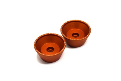 VALTER MOTO WHEEL AXLE SLIDERS IN ORANGE *MOUNTING KIT CPAA##/CPAP## SOLD SEPERATELY* image