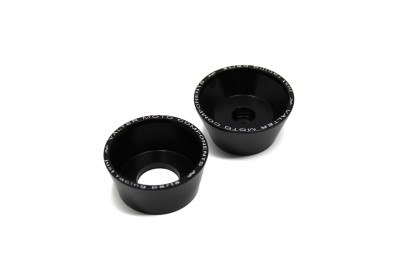 VALTER MOTO FRONT WHEEL AXLE SLIDERS IN BLACK *MOUNTING KIT CPAA## SOLD SEPERATELY* image