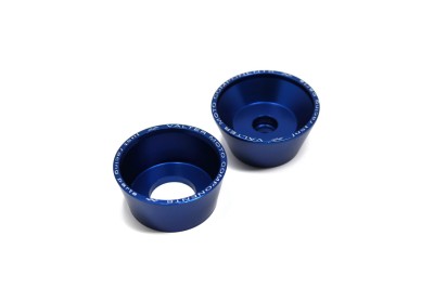 VALTER MOTO FRONT WHEEL AXLE SLIDERS IN BLUE *MOUNTING KIT CPAA## SOLD SEPERATELY* image