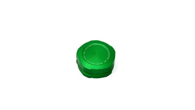VALTER MOTO REAR BRAKE FLUID RESERVOIR CAP IN GREEN YAM R1 16-22 / KAWA ZX6/636R/RR 09-22 image