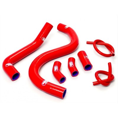 SAMCO SILICONE HOSE KIT RED HONDA VFR750 RC36 1994-1997 7 PIECE KIT image