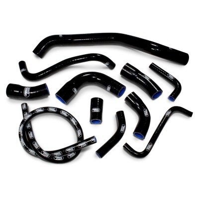 SAMCO SILICONE HOSE KIT BLACK YAMAHA YZF R1 1998-2001 11 PIECE KIT image