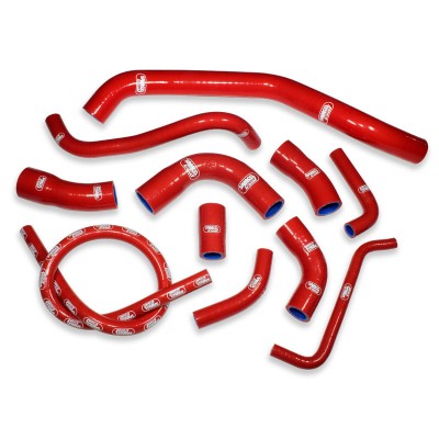 SAMCO SILICONE HOSE KIT RED YAMAHA YZF R1 1998-2001 11 PIECE KIT image