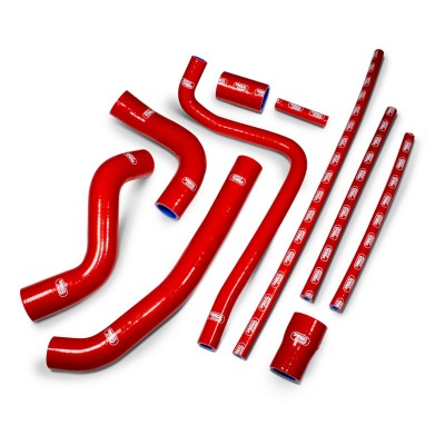 SAMCO SILICONE HOSE KIT RED YAMAHA YZF R1 2009-2014 10 PIECE KIT image