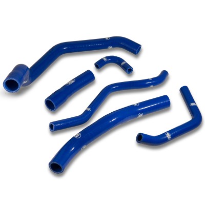 SAMCO SILICONE HOSE KIT BLUE YAMAHA YZF R1 2007-2008 **RADIATOR HOSES** 6 PIECE KIT image
