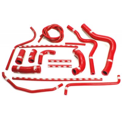 SAMCO SILICONE HOSE KIT RED YAMAHA YZF R1 2004-2006 16 PIECE KIT image