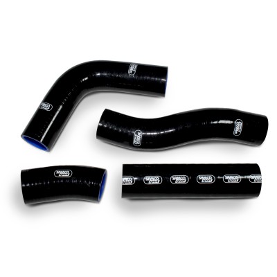 SAMCO SILICONE HOSE KIT BLACK HARLEY DAVIDSON V-ROD 2001-2017  4 PIECE KIT image