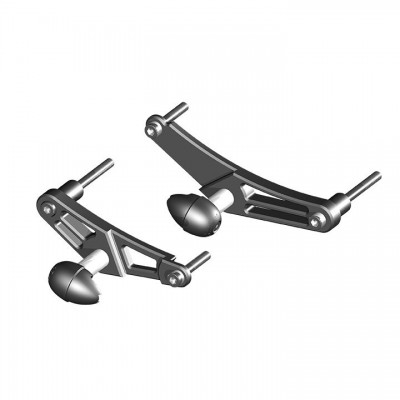 GB RACING BULLET FRAME SLIDER COMPLETE SET TRIUMPH DAYTONA 675/R / STREET TRIPLE - STREET image