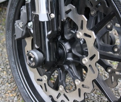 1 PAIR GSG FRONT AXLE SLIDERS HARLEY DAVIDSON XR1200 image