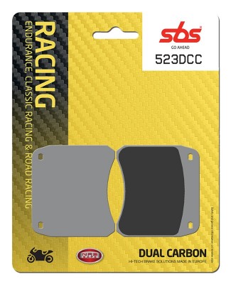 1 SET SBS DUAL CARBON CLASSIC RACING FRONT BRAKE PADS image