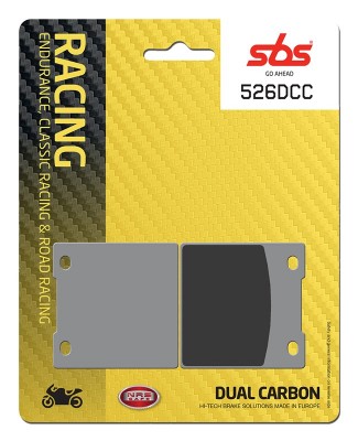 1 SET SBS DUAL CARBON CLASSIC RACING FRONT BRAKE PADS image