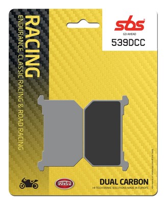 1 SET SBS DUAL CARBON CLASSIC RACING FRONT BRAKE PADS image