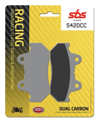 1 SET SBS DUAL CARBON CLASSIC RACING FRONT BRAKE PADS image