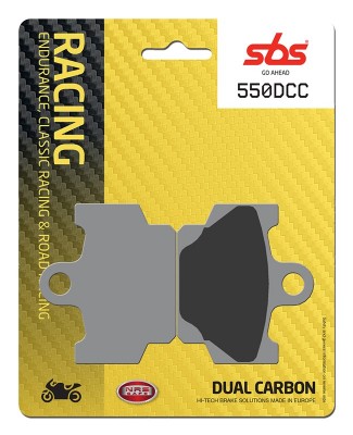 1 SET SBS DUAL CARBON CLASSIC RACING FRONT BRAKE PADS image