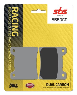 1 SET SBS DUAL CARBON CLASSIC RACING FRONT BRAKE PADS image