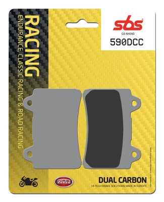 1 SET SBS DUAL CARBON CLASSIC RACING FRONT BRAKE PADS image