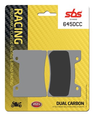 1 SET SBS DUAL CARBON CLASSIC RACING FRONT BRAKE PADS image