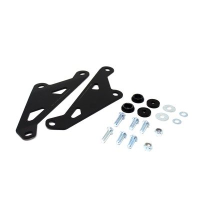 VALTER MOTO KAWASAKI ZZR1400 2006-2011 PAIR OF BLACK EXHAUST HANGER BRACKETS image