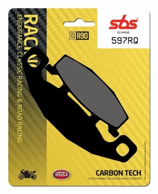 1 SET SBS CARBON TECH RACING REAR BRAKE PADS KAWASAKI ZZR1100 1990-1993 image