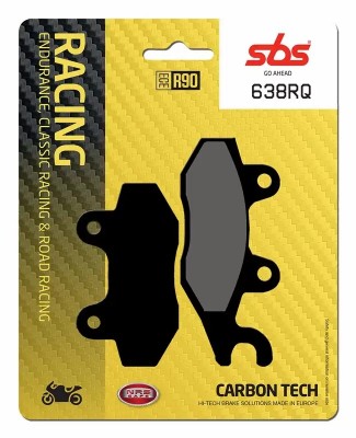 1 SET SBS CARBON TECH RACING REAR BRAKE PADS KAWASAKI EX400 NINJA 2018-2023 image