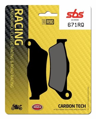 1 SET SBS CARBON TECH RACING REAR BRAKE PADS MULTISTRADA 1200 15-16 / BMW RnineT 14-23 image