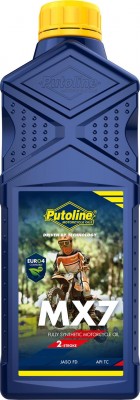 PUTOLINE 1 LITRE MX7 FULLY SYNTHETIC PREMIX 2 STROKE OIL JASO FD API TC+ image