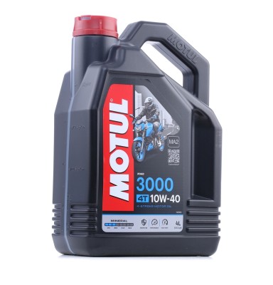 MOTUL 3000 10W/40 4T MINERAL OIL 4 LITRE  JASO MA2 / API SJ / SH / SG image