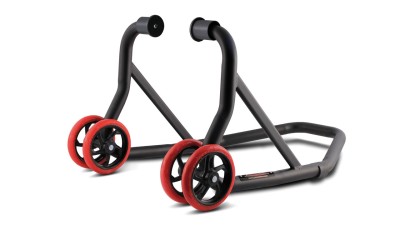 VALTER MOTO "STRONG" FRONT PADDOCK STAND - RADIAL  CALIPER ROLLER TYPE IN BLACK image