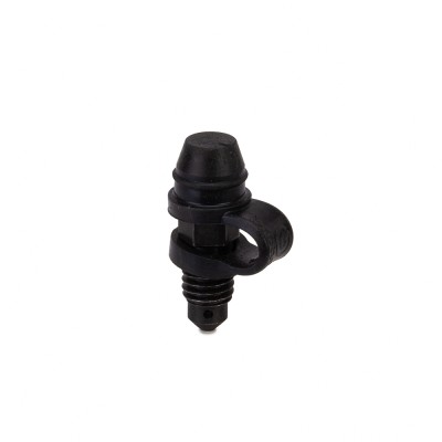 BREMBO BLEED SCREW & LANYARD STYLE DUST CAP M8X1.25 - BLACK - AS FITTED TO M4 image