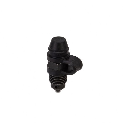 BREMBO BLEED SCREW & LANYARD STYLE DUST CAP M10X1.00 - BLACK - AS FITTED TO RCS ETC image