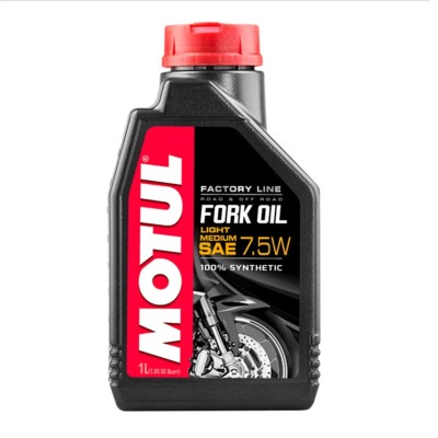 MOTUL FORK FLUID 7.5W LIGHT/MEDIUM FACTORY LINE SYNTHETIC (24 cst @ 40) image